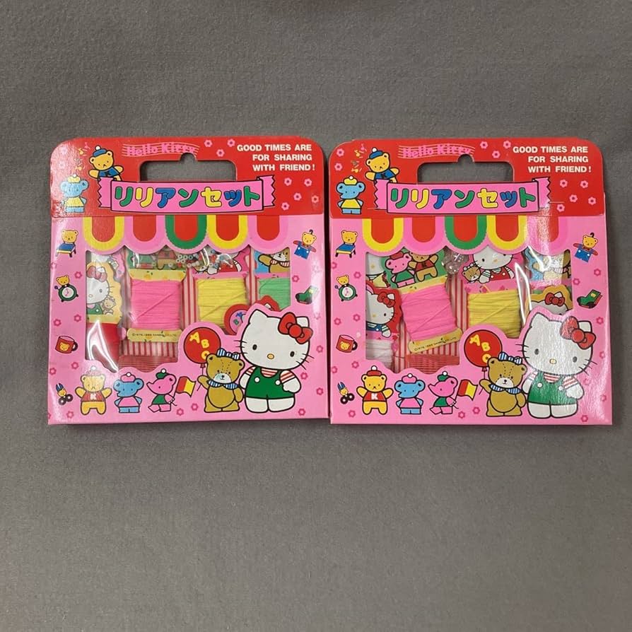 Amazon.co.jp: キティ リリアンセット 2箱 1989年 当時物 昭和レトロ