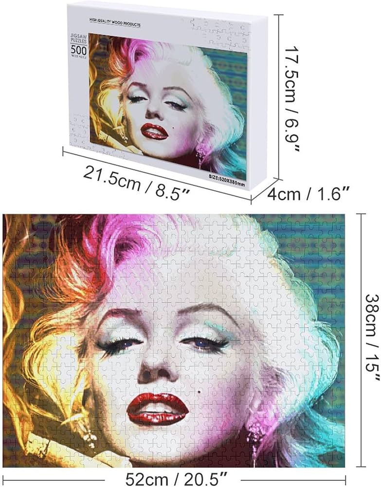 Amazon | マリリンモンロー ジグソーパズル 500ピース パズル 木製