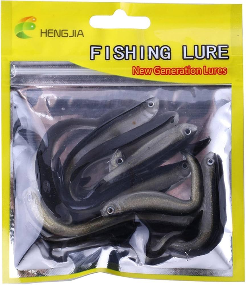 Amazon.co.jp: 10本入り 8cm 釣り用ルアー バス釣り ソフトバイオ