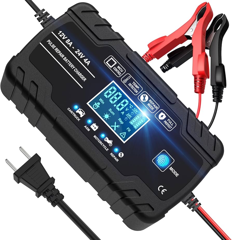 Amazon.co.jp: Seimituseizou 12Vと24V用鉛蓄バッテリー充電器 パルス