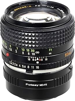 Amazon.com : Fotasy Minolta MD MC Rokkor Lens to E Mount Adapter