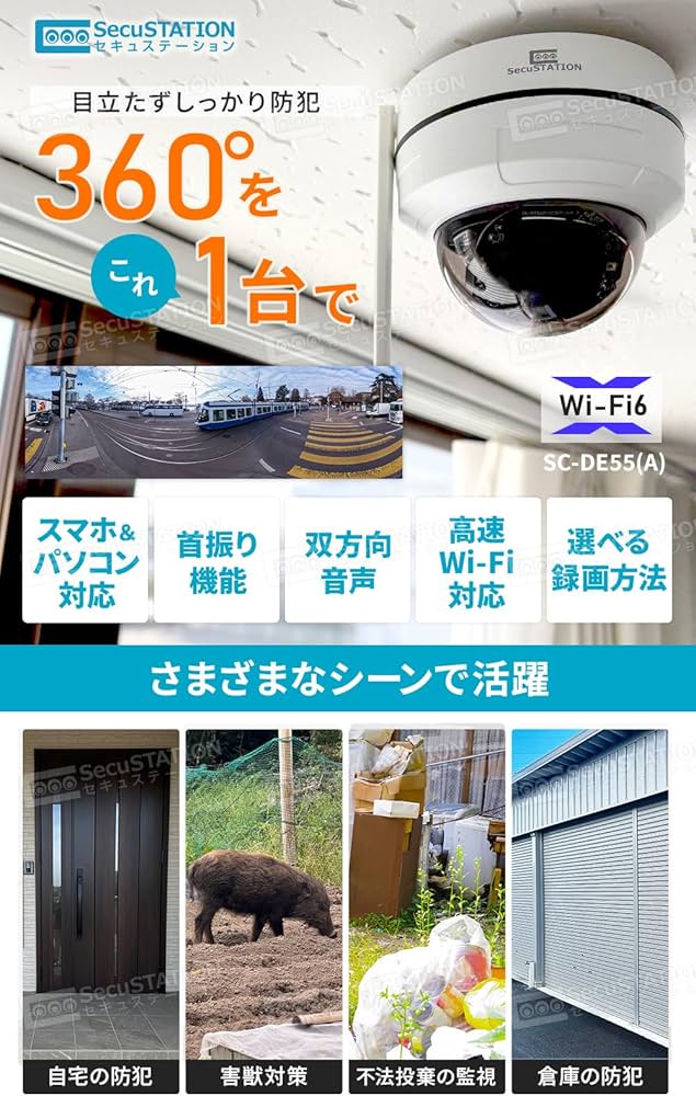 Amazon.co.jp: SecuSTATION セキュガードDUFO 屋外 防犯カメラ 監視