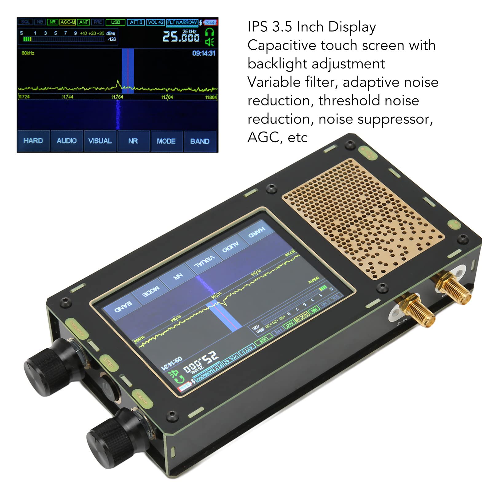 Amazon.com: 50KHz - 2GHz DSP SDR Receiver - USB SDR V3 with