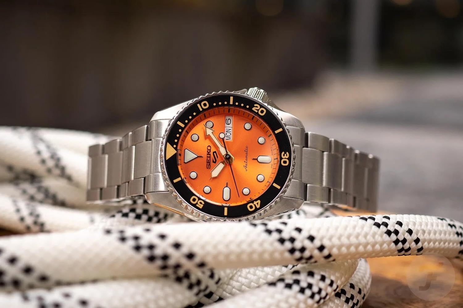 Amazon.com: SEIKO 5 Sports Automatic Orange Dial Men's Watch