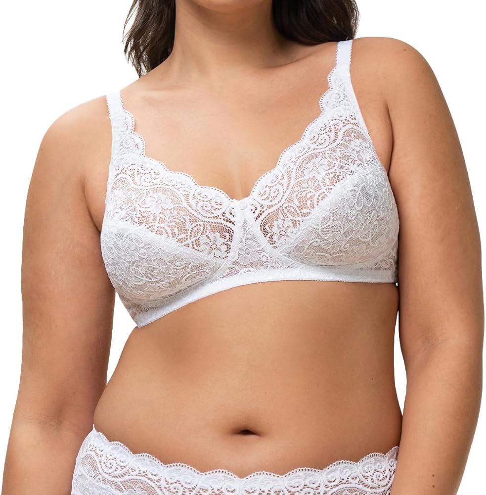 Triumph Women's Without Metal Reinforcement, White, 32D at Amazon