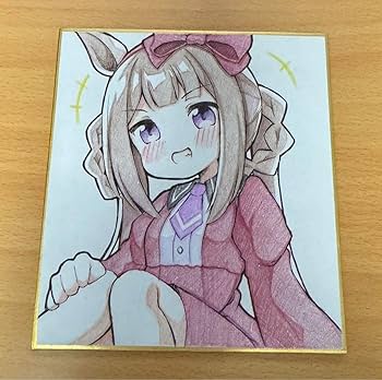 Amazon.co.jp: ウマ娘 スイープトウショウ 私服 手書きイラスト色紙