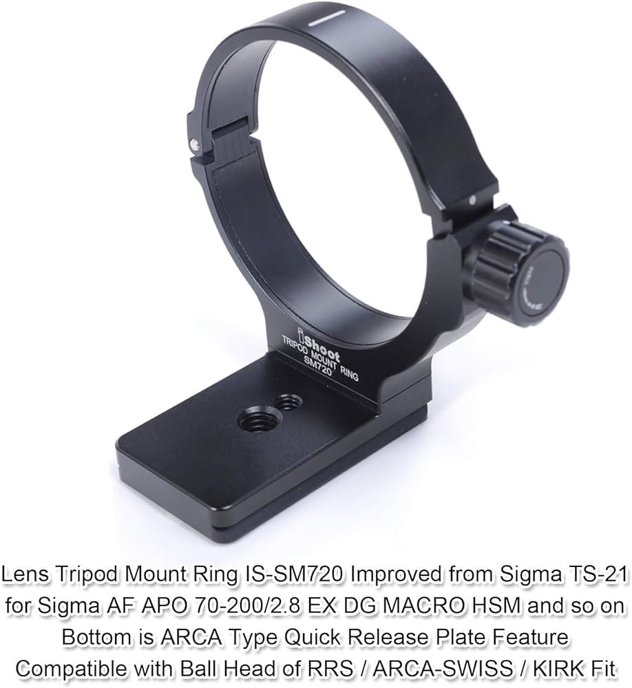 Amazon | iShoot カメラリング式三脚座, for シグマ Sigma AF APO 70