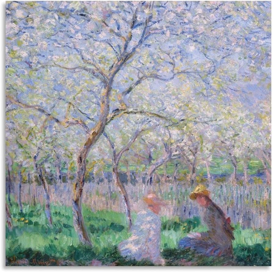 Amazon.co.jp: クロード・モネ作「1886年、春」ウォールアート版画