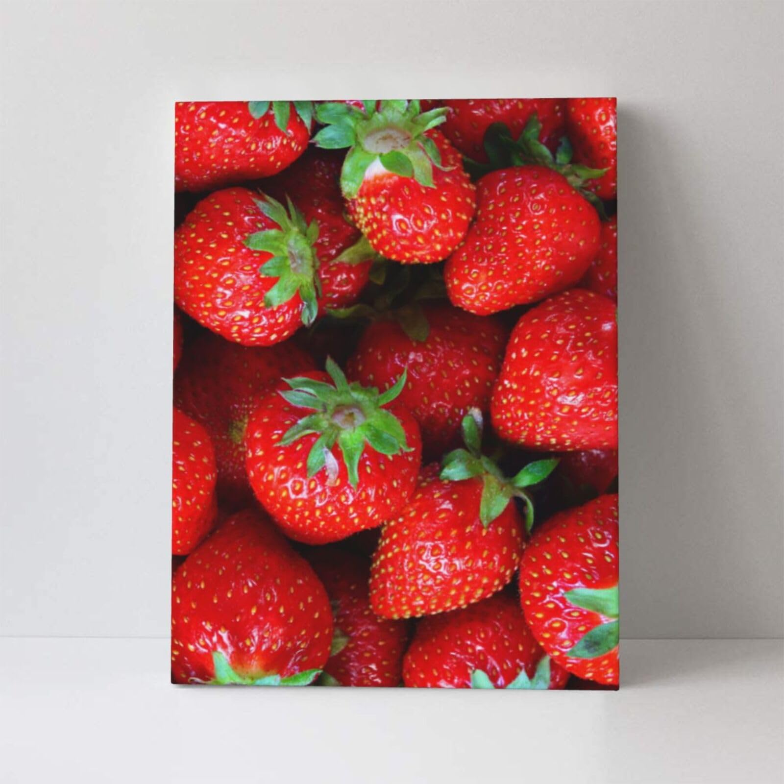 Amazon.co.jp: イチゴ柄 いちご 苺 アートポスター アートパネル