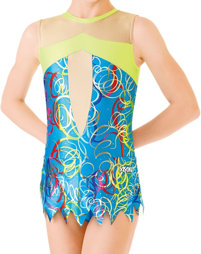 Amazon | ササキ(SASAKI) ジュ二ア 新体操 スカート付きレオタード J