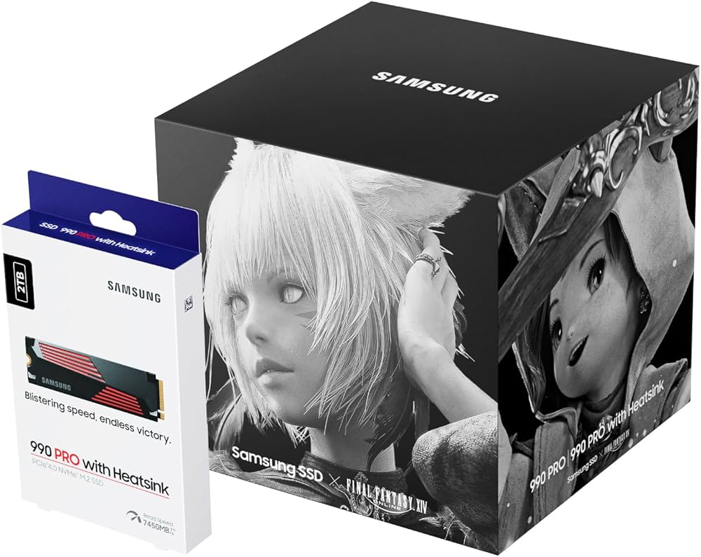 Amazon | Samsung 990 PRO ヒートシンクモデル 2TB FF14 コラボ記念