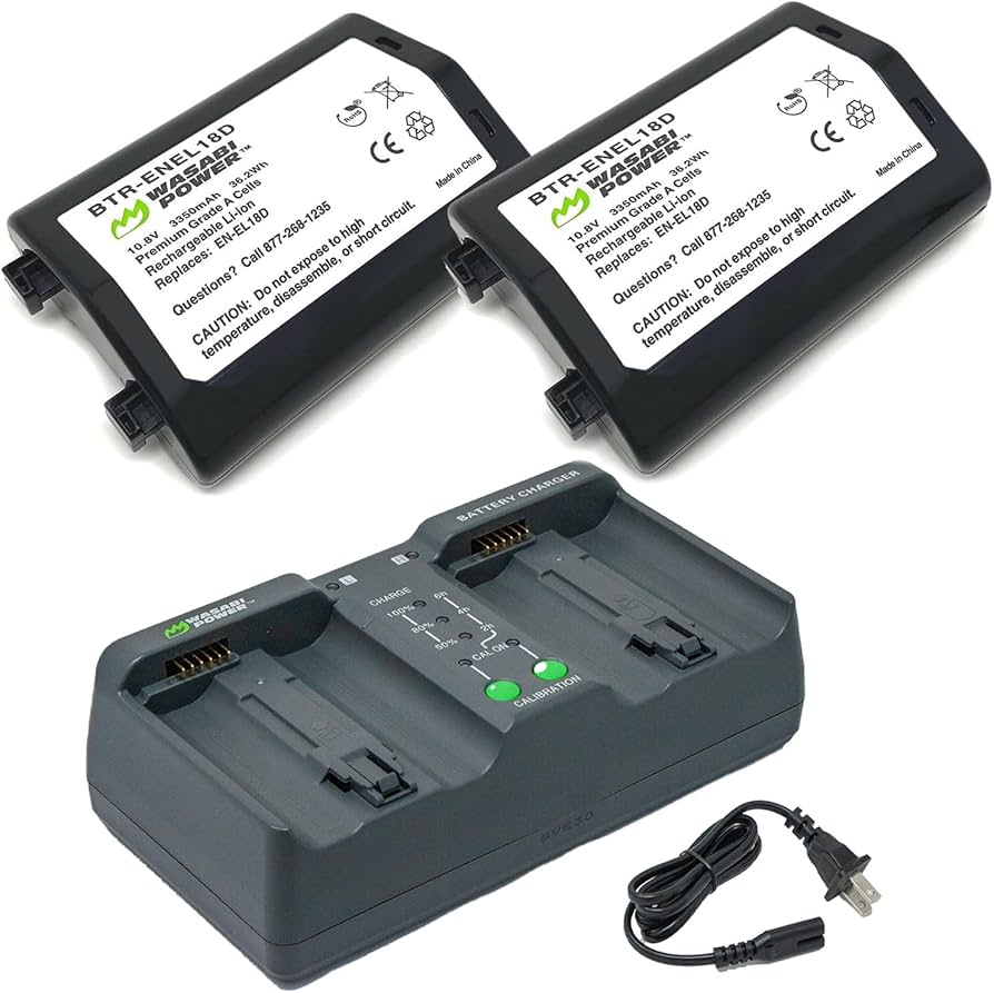 Amazon.com: Wasabi Power Battery 2-Pack and Dual Charger for Nikon