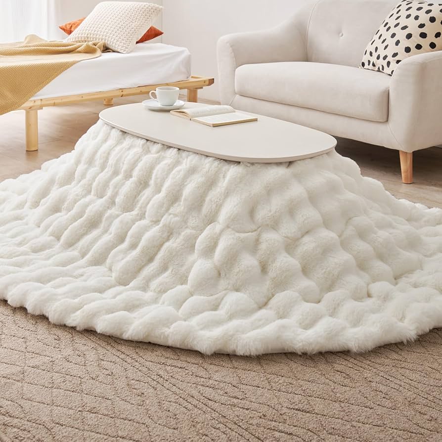 Amazon｜萩原 こたつ布団 掛け布団 単品 ルナ アイボリー 約210×170cm