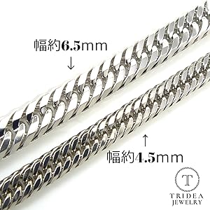 Amazon | [T TRIDEA JEWELRY] SV925 シルバー 12面 トリプル 喜平
