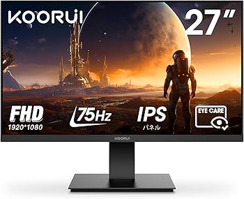Amazon.co.jp: KOORUI モニター 27インチ ディスプレイ PCモニター