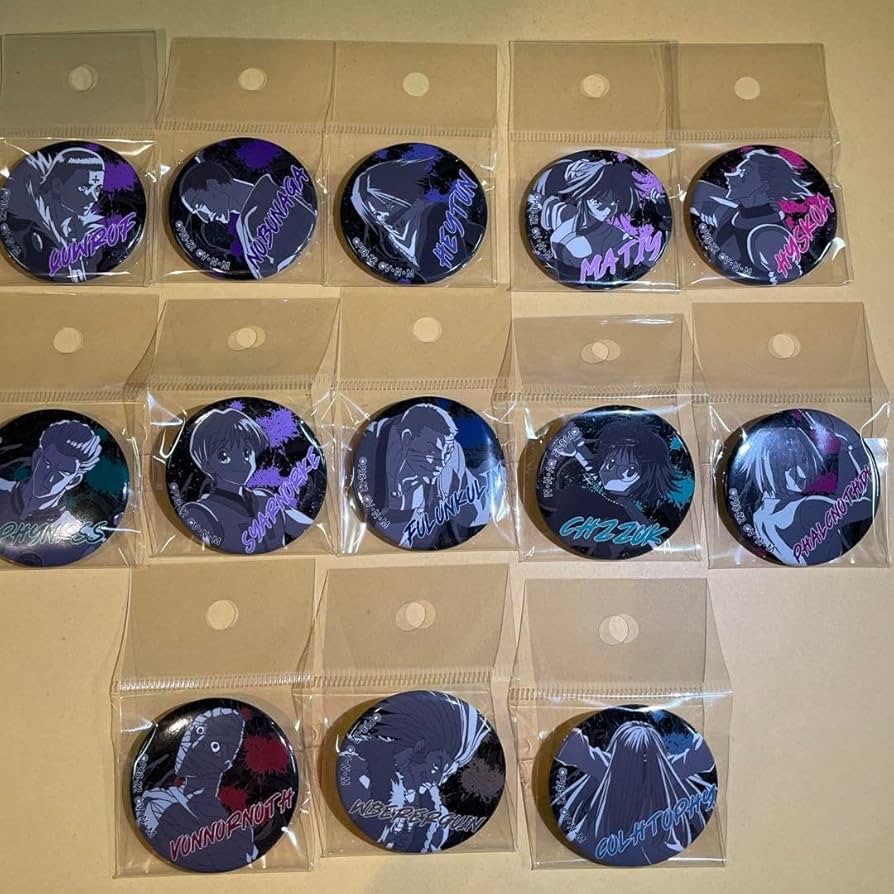 Amazon | HUNTER×HUNTER 幻影旅団 缶バッジ ハンターハンター アベイル