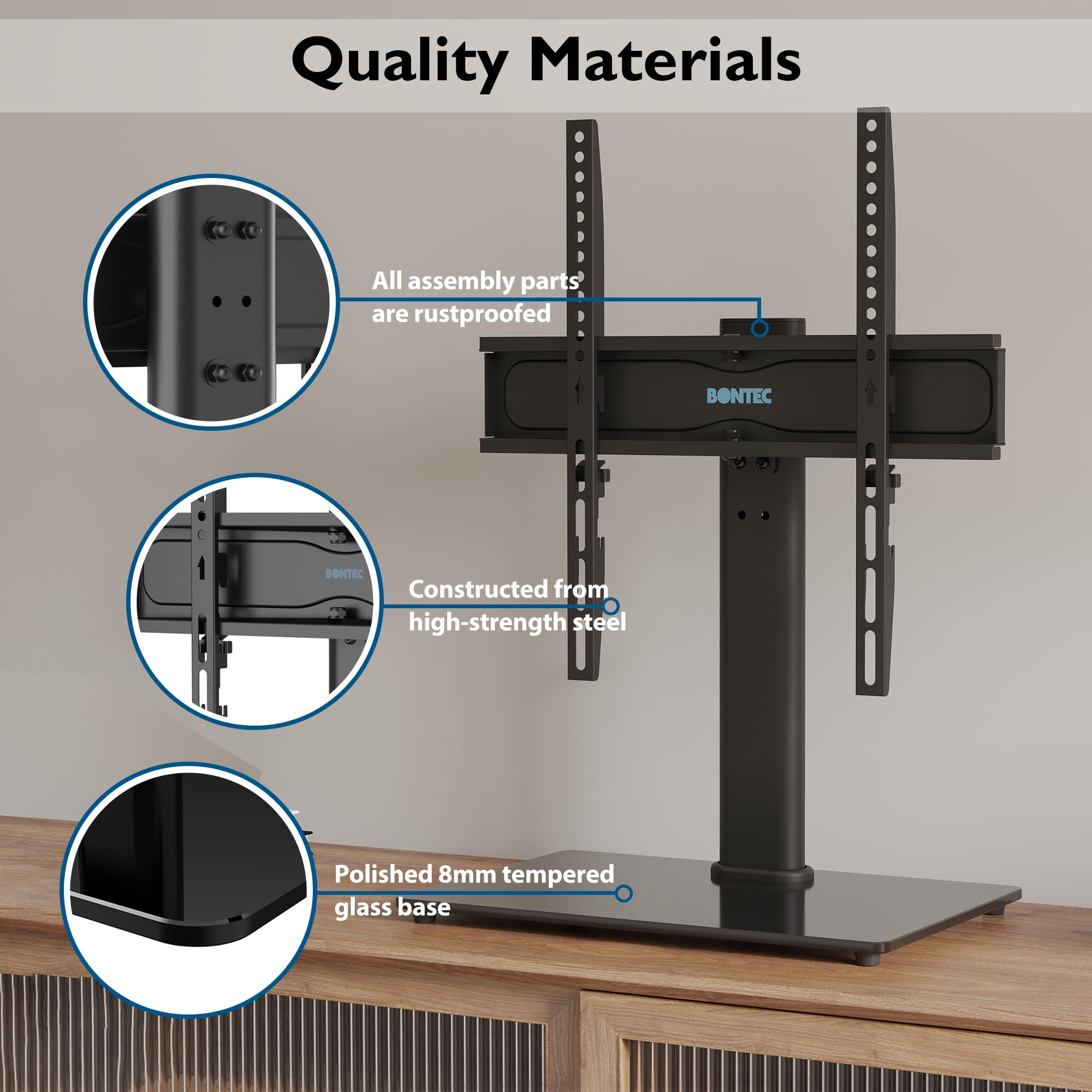 Amazon | BONTEC テレビスタンド回転 26-55インチ LCD LED OLED