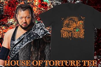 Amazon.co.jp: 新日本プロレスリング Tシャツ HOUSE OF TORTURE TRICK