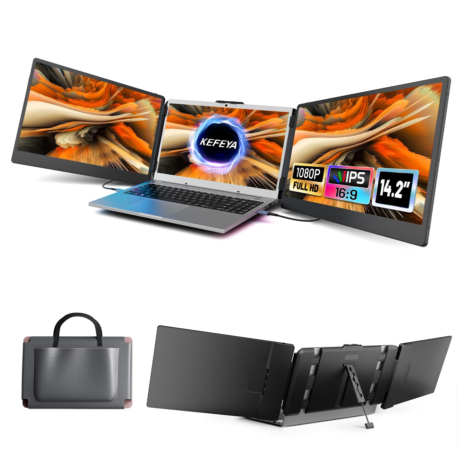 Amazon.co.jp: KEFEYA ノートパソコン画面エクステンダー 14.2インチ