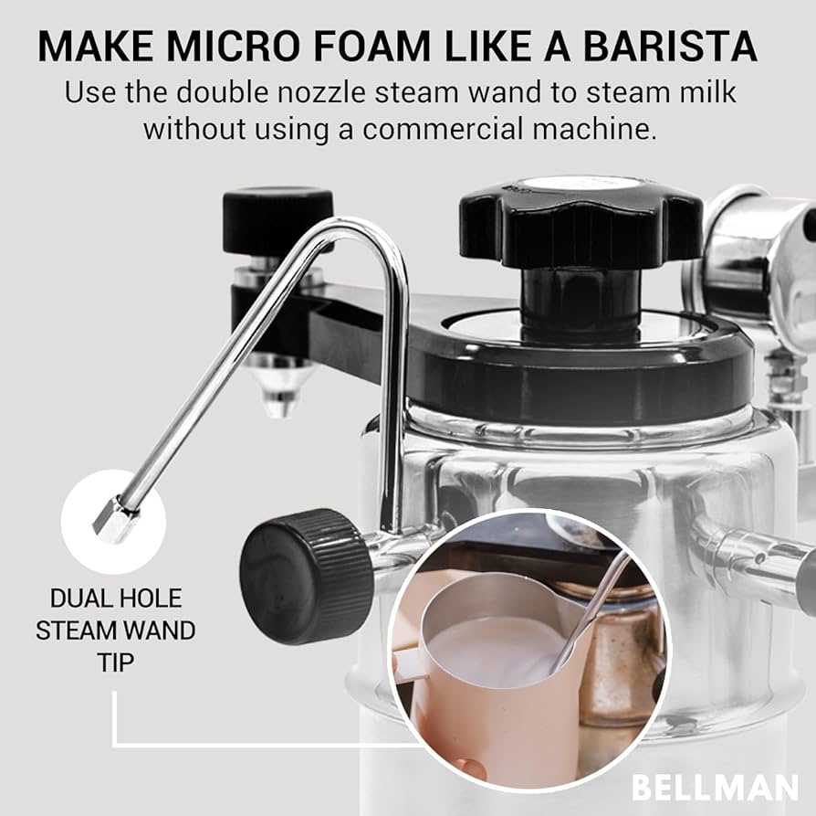Amazon | Bellman エスプレッソ&スチーマー CX25P | Bellman | 直火式
