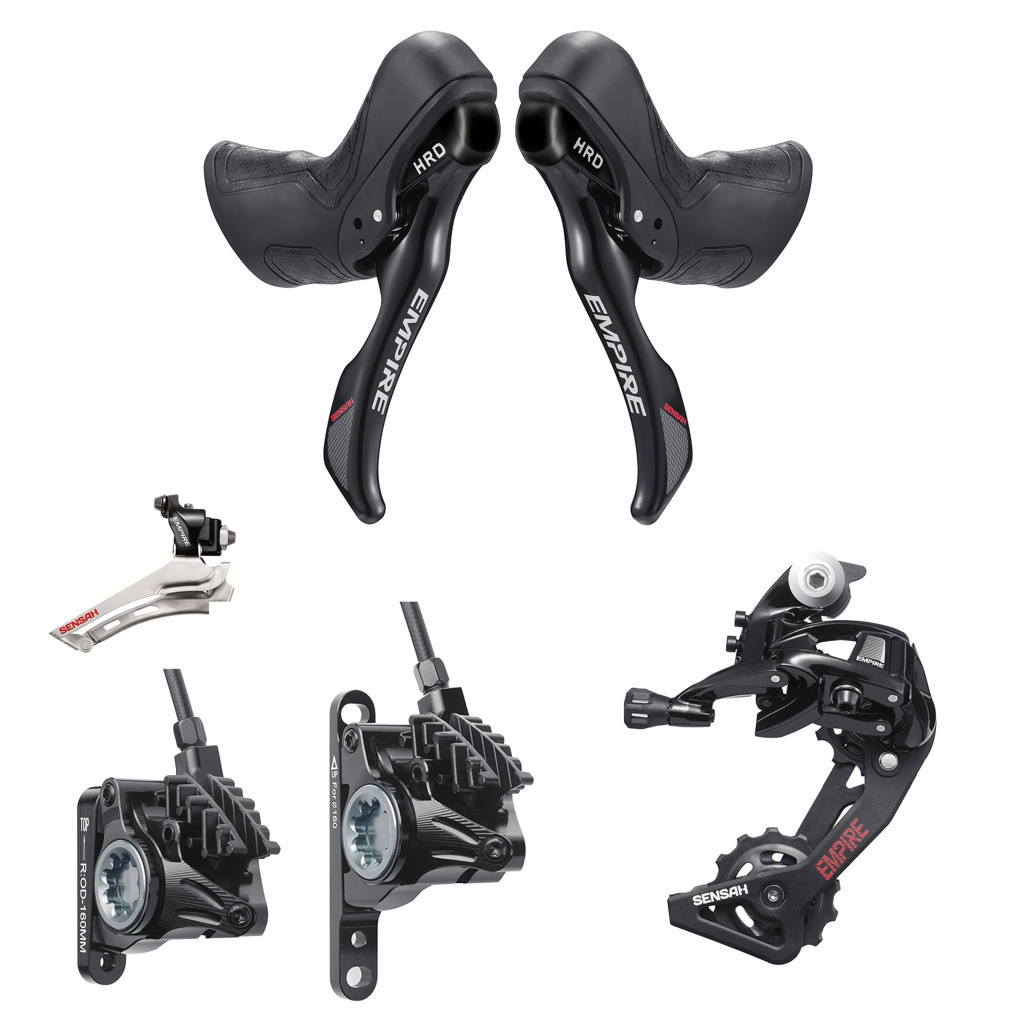 Amazon.co.jp: SENTYEH（SENSHA）HRD油圧ディスクブレーキです 自転車