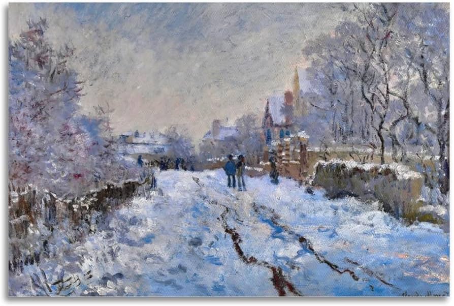 Amazon.co.jp: Claude Monetクロード・モネ(アルジャントゥイユの雪