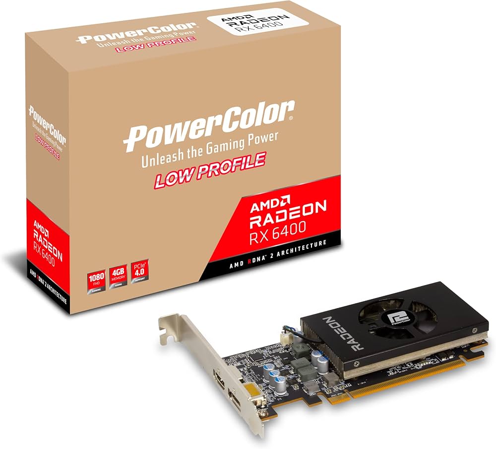 Amazon | PowerColor AMD Radeon RX 6400 ロープロファイル