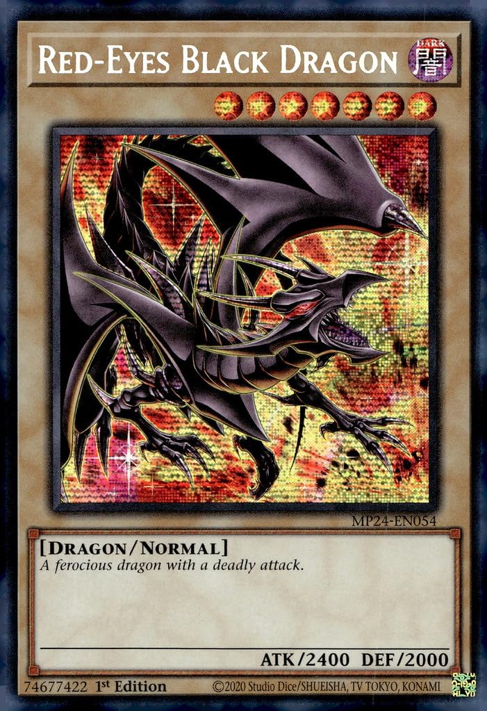 Amazon.com: Red-Eyes Black Dragon (Alternate Art) - MP24-EN054