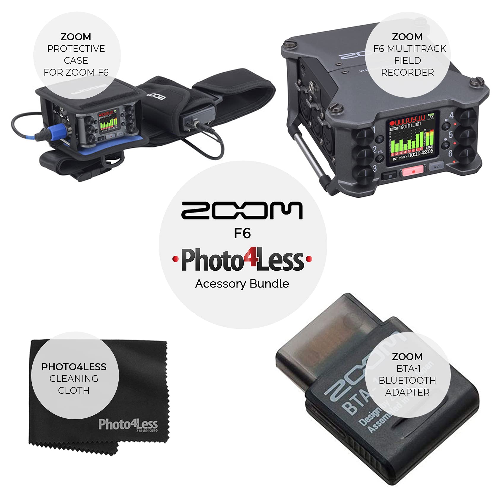 Amazon.com: Zoom F6 6-Input / 14-Track Multitrack Field Recorder +