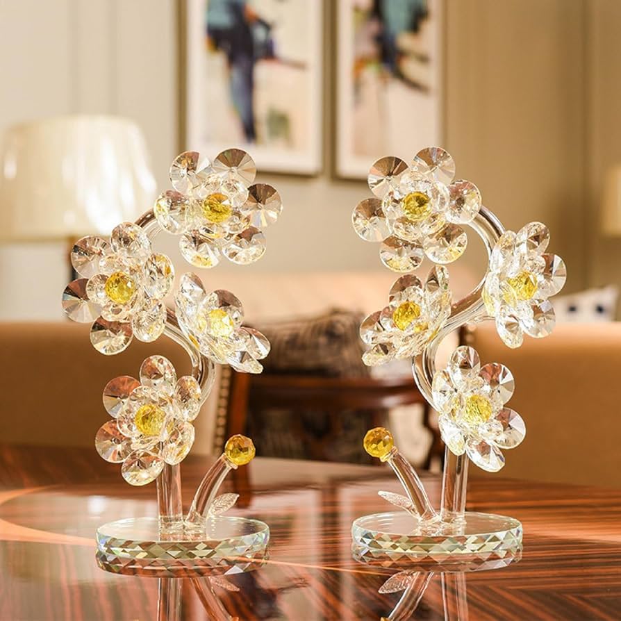 Amazon.co.jp: [dhiuebc] クリスタル置物 クリスタル元宝ツリー ガラス