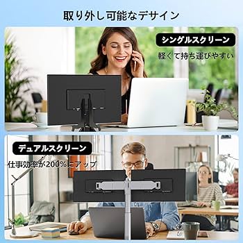 Amazon.co.jp: LivElect 15.6インチ デュアルモバイルモニター【360