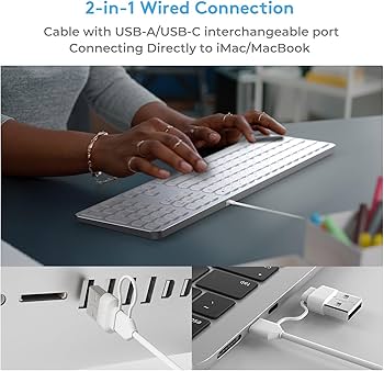 Amazon | Apple Mac OS用オールアルミニウム有線バックライト