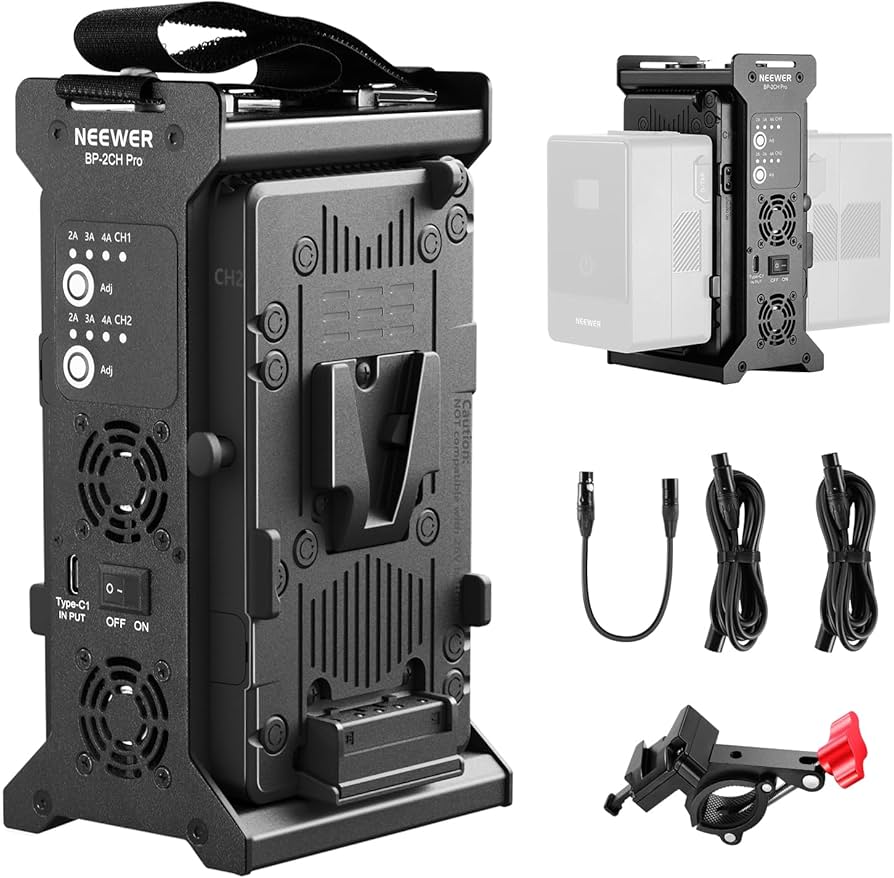 Amazon.com: NEEWER V Mount Battery Charger Dual Channel with 100W