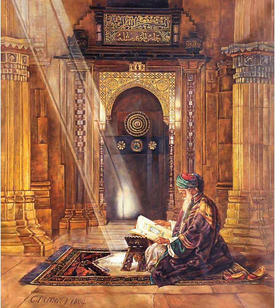 Amazon.co.jp: オリジナルのアラビアアート | モスクで読書をする