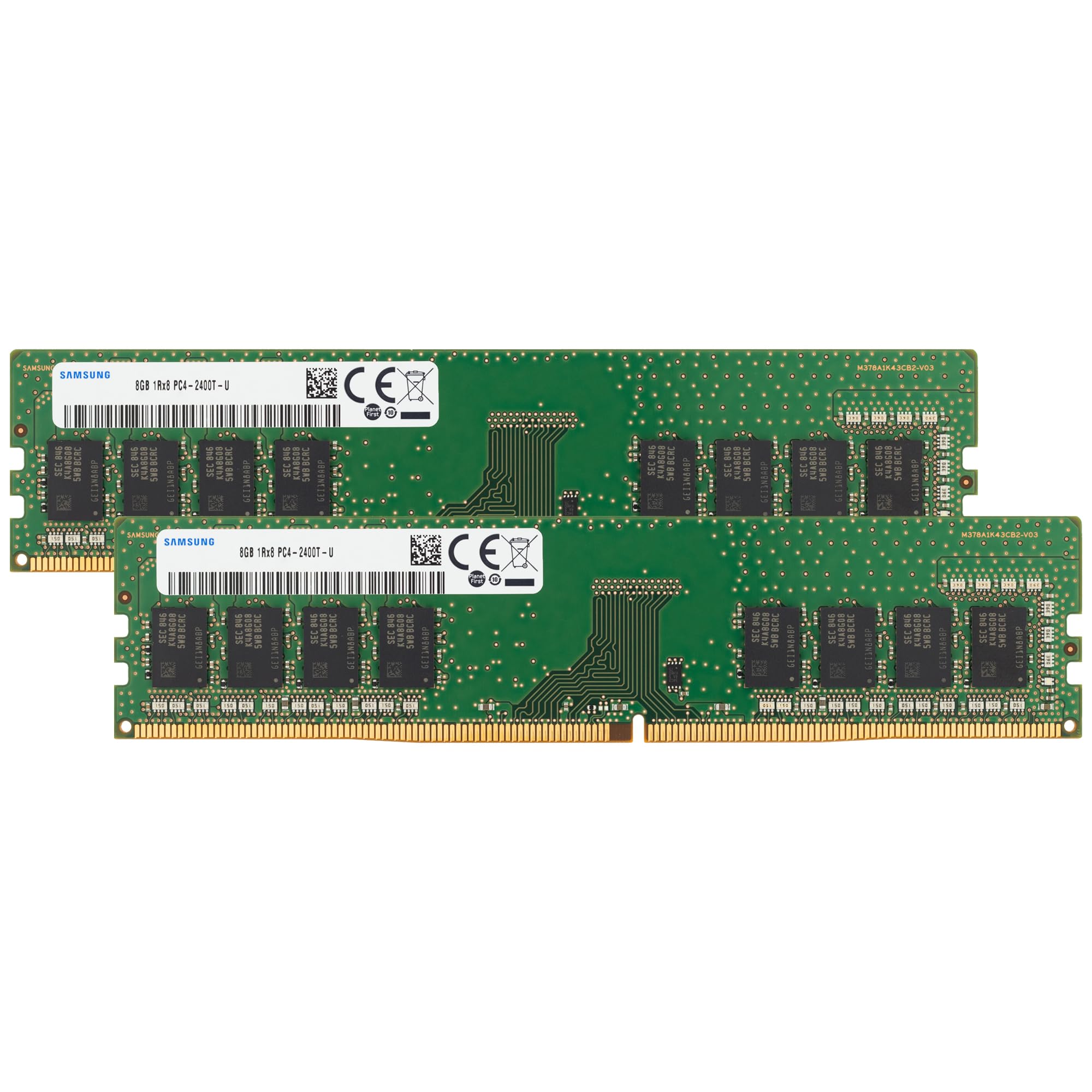 Samsung 16GB (2x8GB) DDR4 2400MHz PC4-19200 (PC4-2400T) CL17 UDIMM