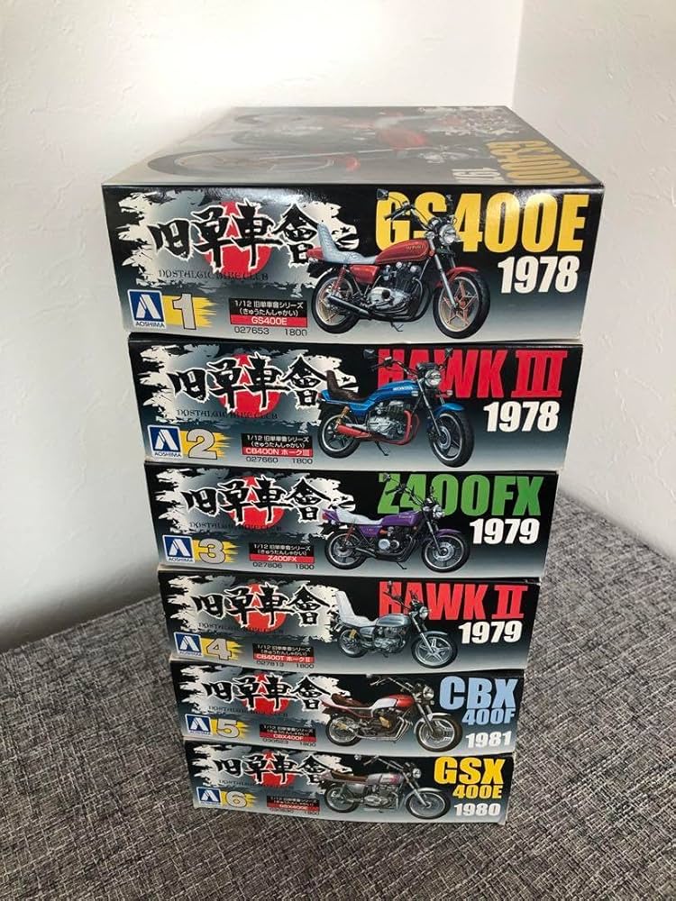 Amazon.co.jp: 旧単車會 1/12 バイク オートバイ 俺のマシン アオシマ