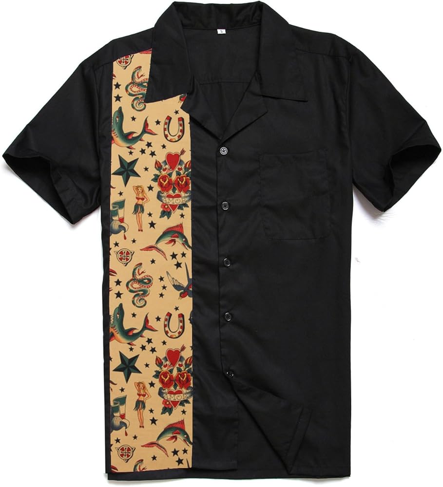 Amazon.com: Anchor MSJ Men's 50s Male Clothing Rockabilly Style