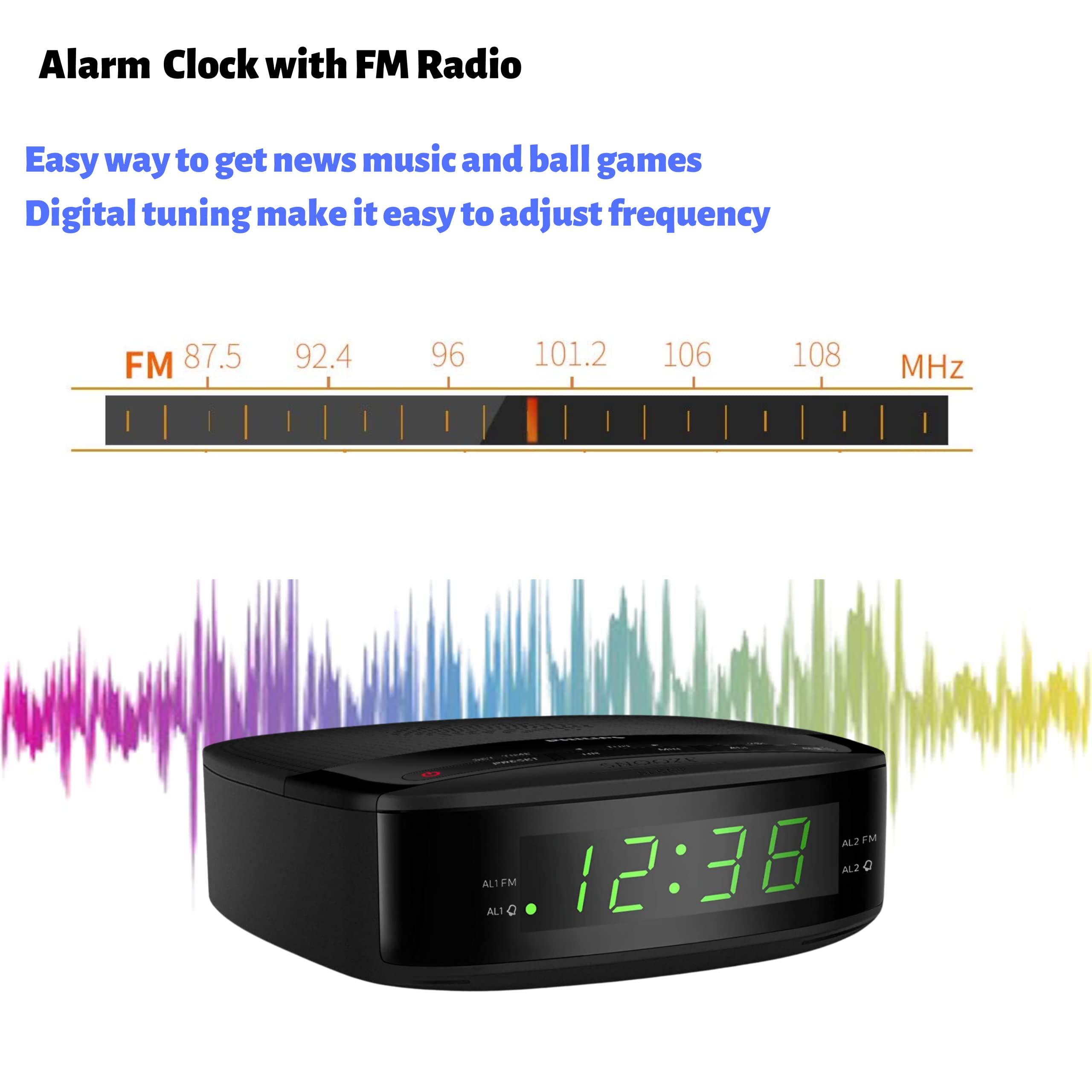 Amazon | フィリップス 寝室用ラジオ目覚まし時計 LEDディスプレイ