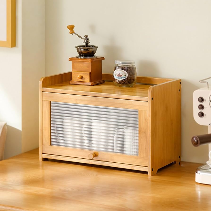 Amazon｜MDDKOP 卓上食器棚 食器棚 ミニ食器棚 卓上 棚 扉付き ミニ