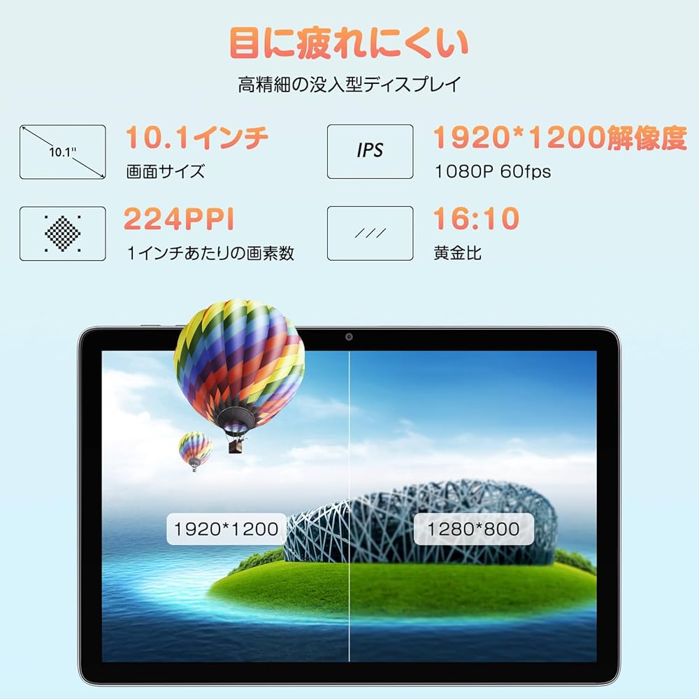 Amazon.co.jp: 【2023 NEW】 Android12 タブレット 10インチ wi-fi