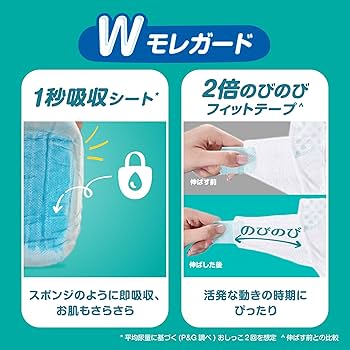 Amazon | パンパース 【テープ Sサイズ】 オムツ さらさらケア (4~8kg