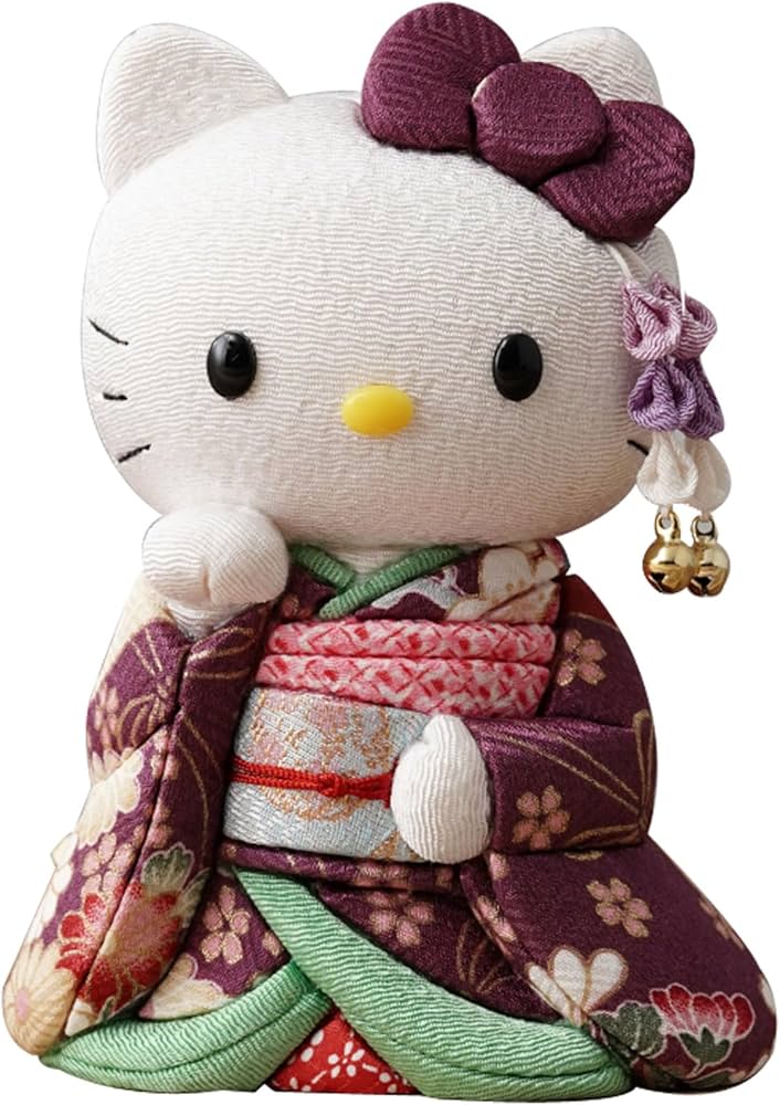 Amazon.co.jp: 招きハローキティ(舞妓/紫)キティちゃん キティ 柿沼