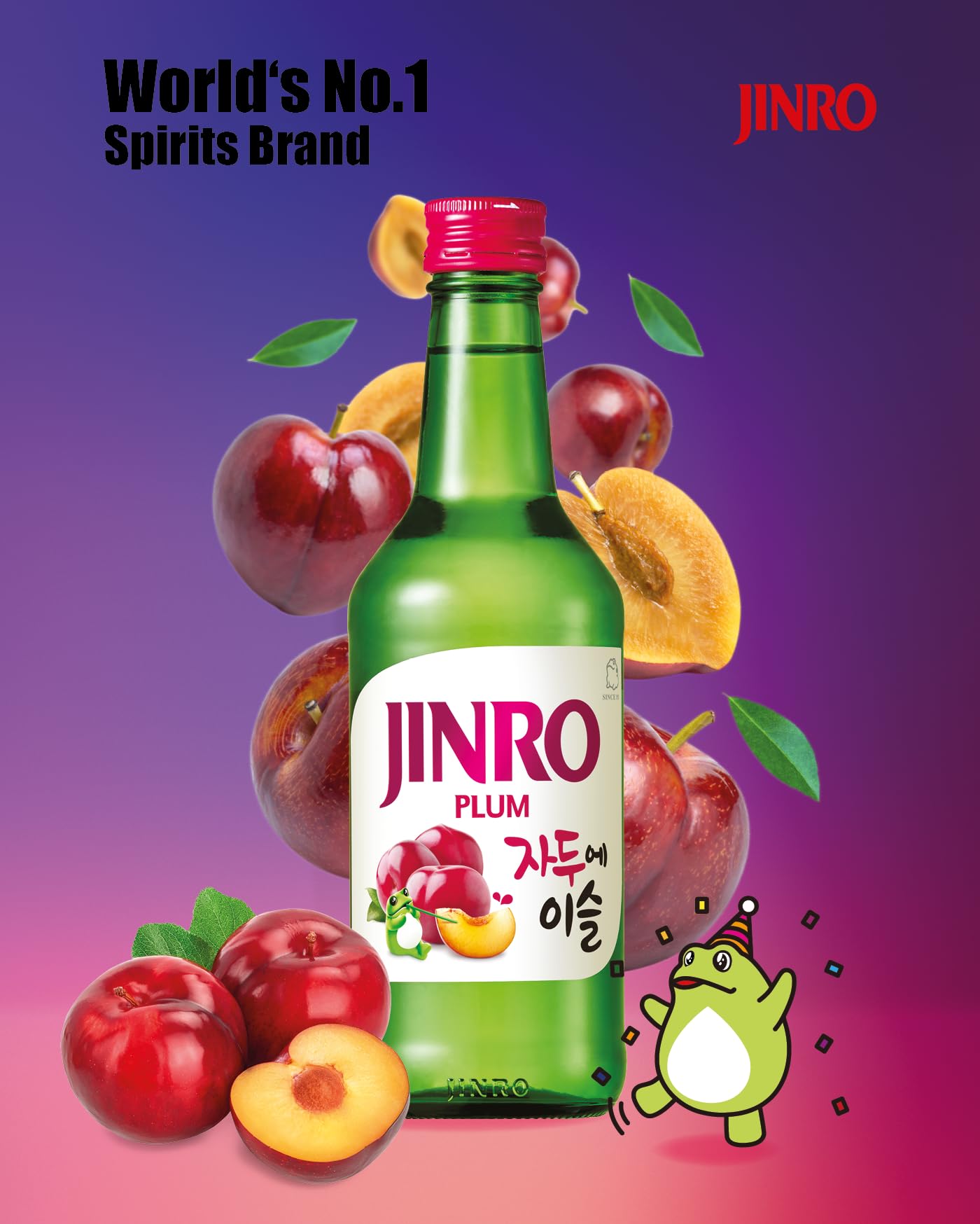 Amazon.co.jp: 眞露 JINRO チャミスル すもも 360ml : 食品・飲料・お酒