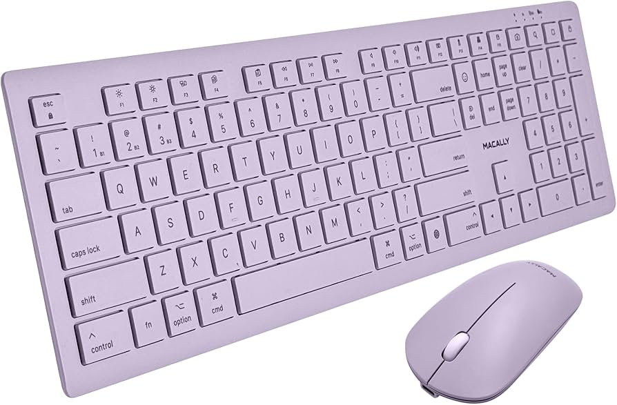 Amazon.com: Macally Wireless Keyboard and Mouse Combo for Mac