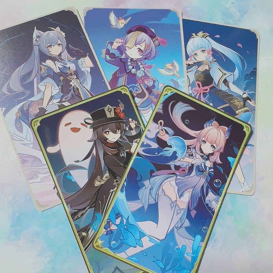 Amazon.co.jp: 原神 七星召喚 カード 七七 刻晴 胡桃 珊瑚宮心海 神里