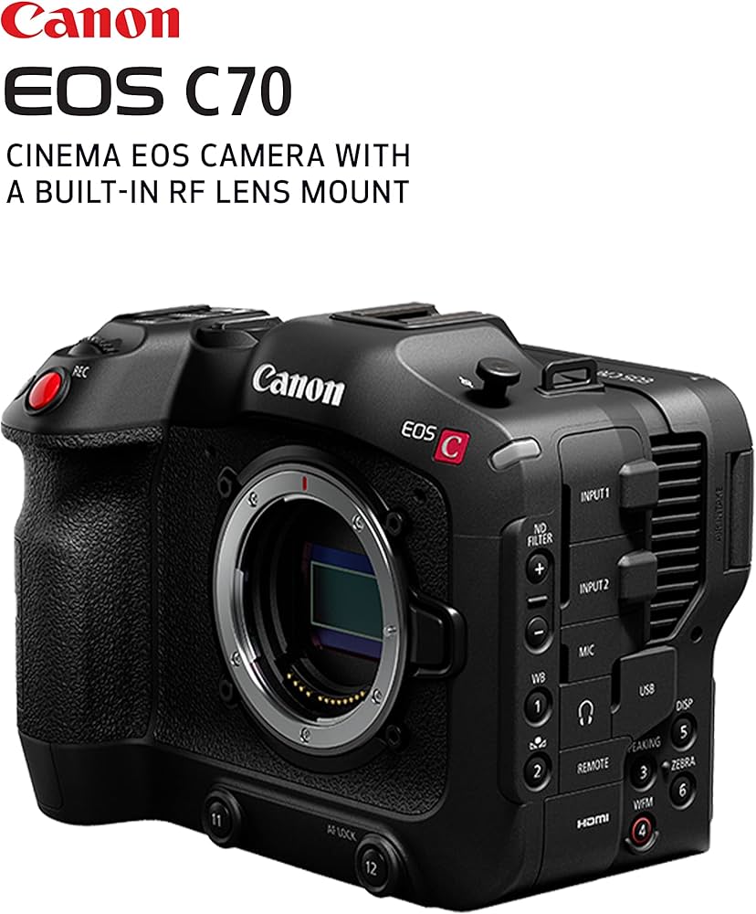 Amazon Canada: Canon EOS C70 RF Mount 4K 35MM DGO Sensor Cinema