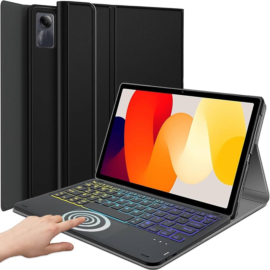 Amazon.com: DKAHOEE Backlit Touchpad Keyboard Case for Xiaomi