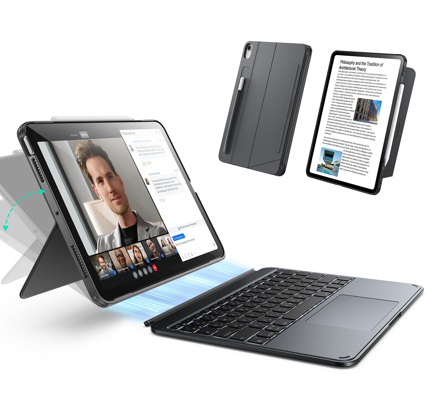 Amazon.co.jp: ESR Shift iPad Air 13インチ（M3/M2）用キーボード付き