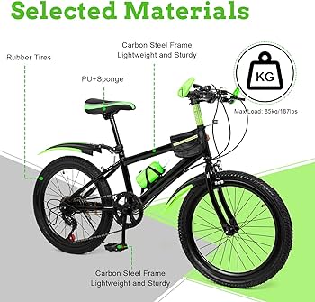 Amazon.com : Fifizoo 20 Inch Kids Bike Children Bicycle for Boys