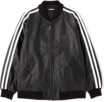 Amazon.co.jp: [アヴィレックス] TRACK LEATHER JACKET/トラック